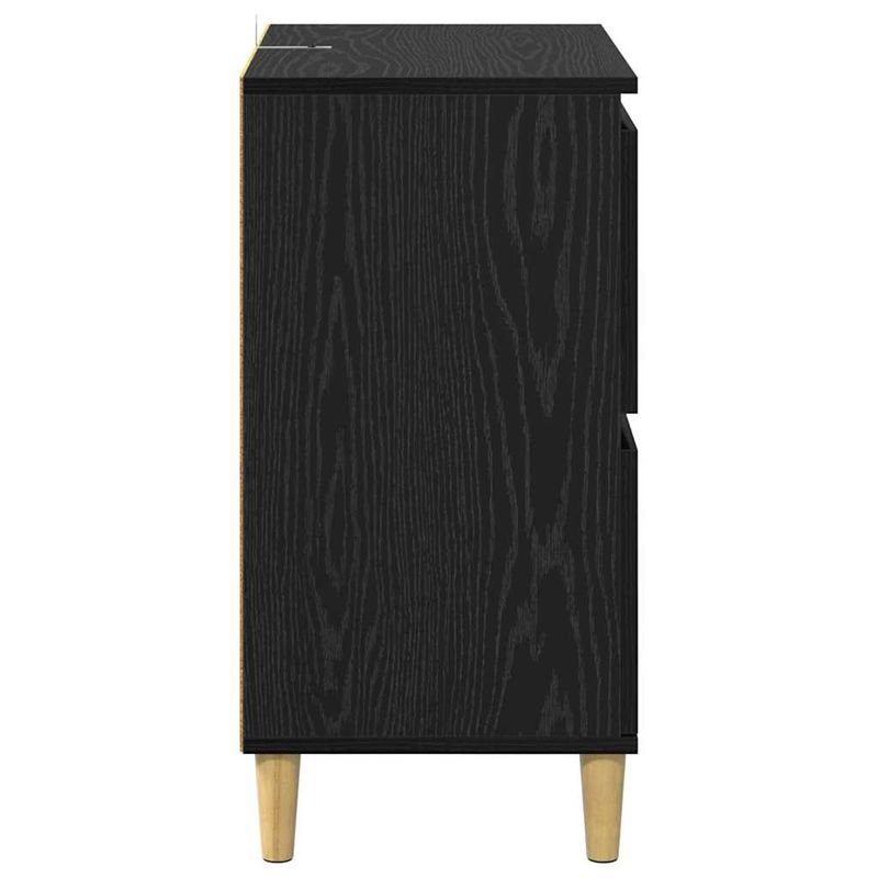 Casa si Gradina - Mobilier - Comode si corpuri - Comode - Bufeturi 2 pcs Stejar Negru 60 x 35 x 70 cm Lemn compozit - Infinity.ro