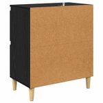 Casa si Gradina - Mobilier - Comode si corpuri - Comode - Bufeturi 2 pcs Stejar Negru 60 x 35 x 70 cm Lemn compozit - Infinity.ro