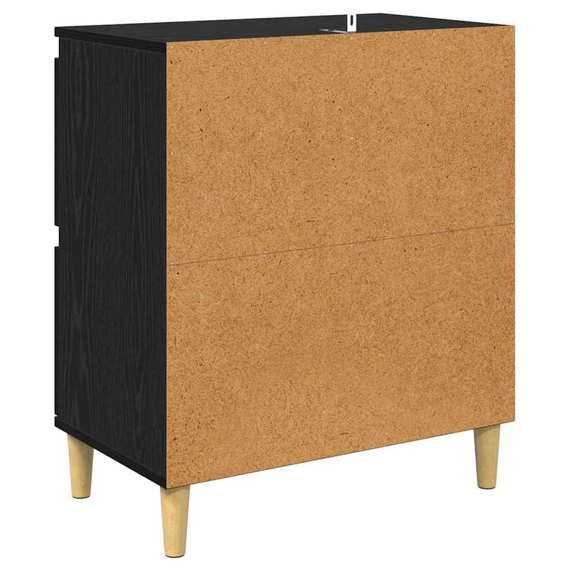 Casa si Gradina - Mobilier - Comode si corpuri - Comode - Bufeturi 2 pcs Stejar Negru 60 x 35 x 70 cm Lemn compozit - Infinity.ro