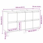Casa si Gradina - Mobilier - Comode si corpuri - Comode - Bufeturi 2 pcs Stejar Negru 60 x 35 x 70 cm Lemn compozit - Infinity.ro