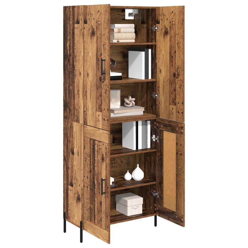 Casa si Gradina - Mobilier - Comode si corpuri - Corpuri bucatarie - Bufet Pe perete Lemn Vechi 69,5 x 34 x 180 cm Lemn compozit - Infinity.ro