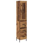 Casa si Gradina - Mobilier - Comode si corpuri - Corpuri bucatarie - Bufet cu sertar Lemn Vechi 34,5 x 34 x 180 cm Lemn compozit - Infinity.ro