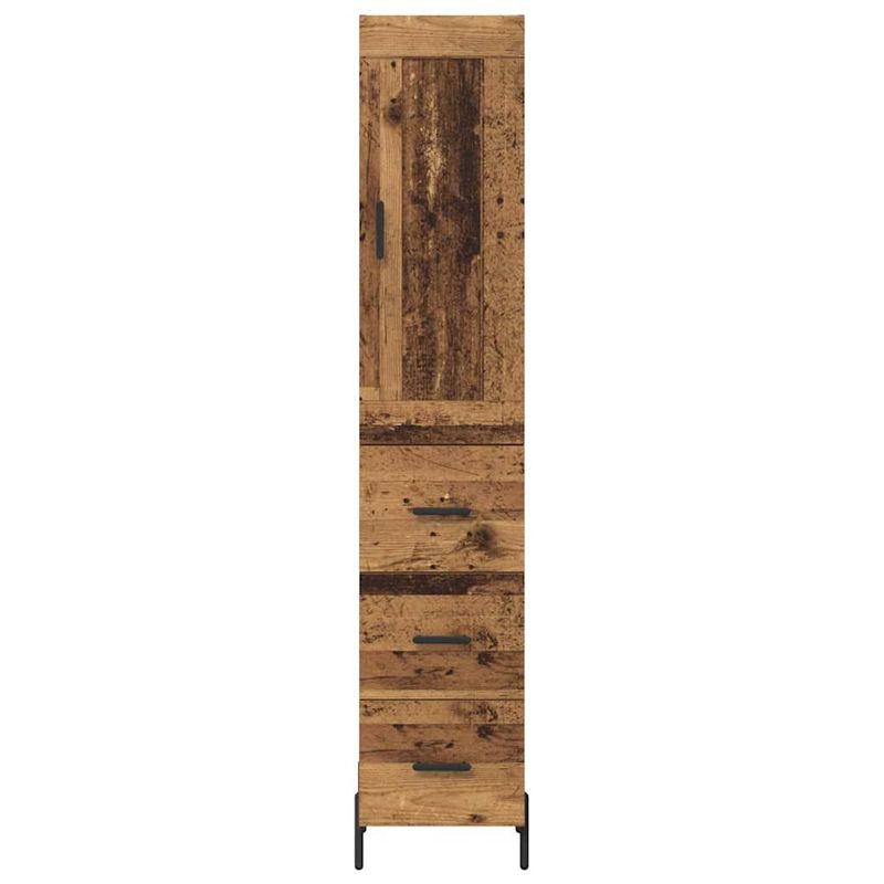 Casa si Gradina - Mobilier - Comode si corpuri - Corpuri bucatarie - Bufet cu sertar Lemn Vechi 34,5 x 34 x 180 cm Lemn compozit - Infinity.ro