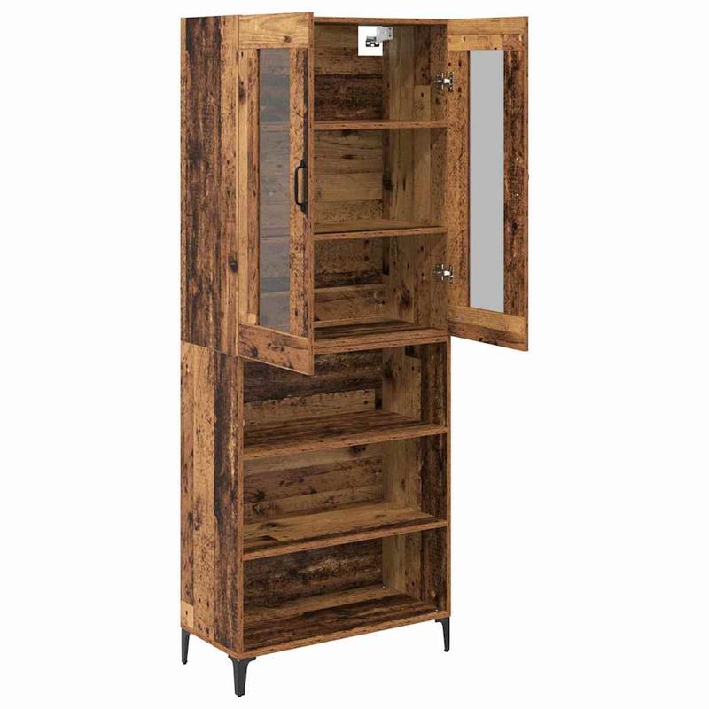Casa si Gradina - Mobilier - Comode si corpuri - Corpuri bucatarie - Bufet Pe perete Lemn Vechi 69,5 x 34 x 180 cm Lemn compozit - Infinity.ro