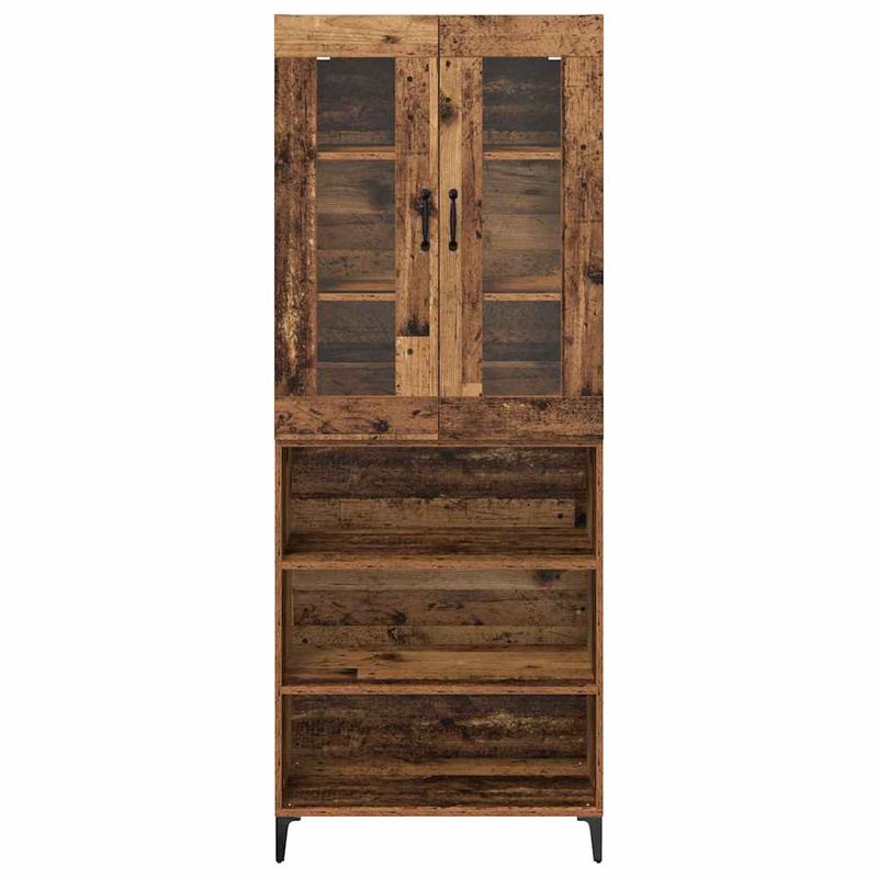 Casa si Gradina - Mobilier - Comode si corpuri - Corpuri bucatarie - Bufet Pe perete Lemn Vechi 69,5 x 34 x 180 cm Lemn compozit - Infinity.ro