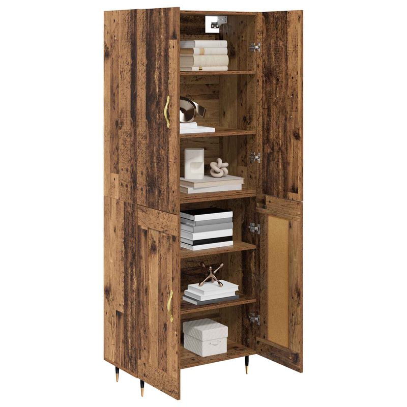 Casa si Gradina - Mobilier - Comode si corpuri - Corpuri bucatarie - Bufet Pe perete Lemn Vechi 69,5 x 34 x 180 cm Lemn compozit - Infinity.ro