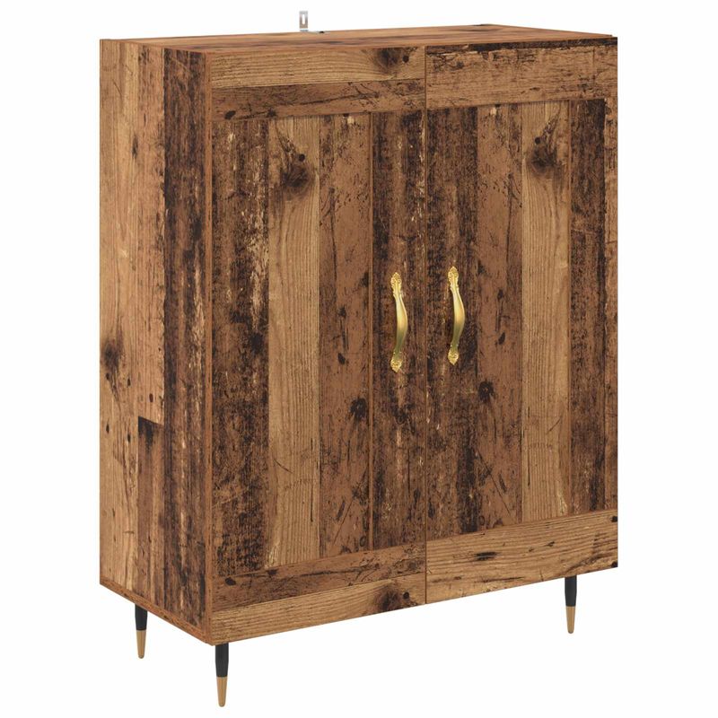 Casa si Gradina - Mobilier - Comode si corpuri - Corpuri bucatarie - Bufet Pe perete Lemn Vechi 69,5 x 34 x 180 cm Lemn compozit - Infinity.ro