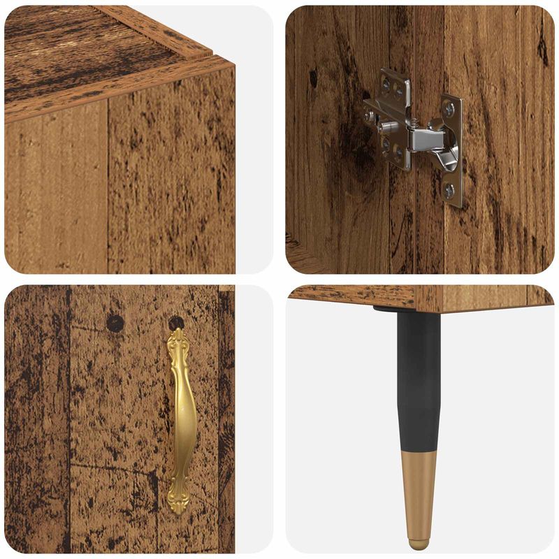 Casa si Gradina - Mobilier - Comode si corpuri - Corpuri bucatarie - Bufet Pe perete Lemn Vechi 69,5 x 34 x 180 cm Lemn compozit - Infinity.ro