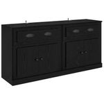 Casa si Gradina - Mobilier - Comode si corpuri - Comode - Bufeturi 2 pcs Stejar Negru 70 x 35,5 x 67,5 cm Lemn compozit - Infinity.ro
