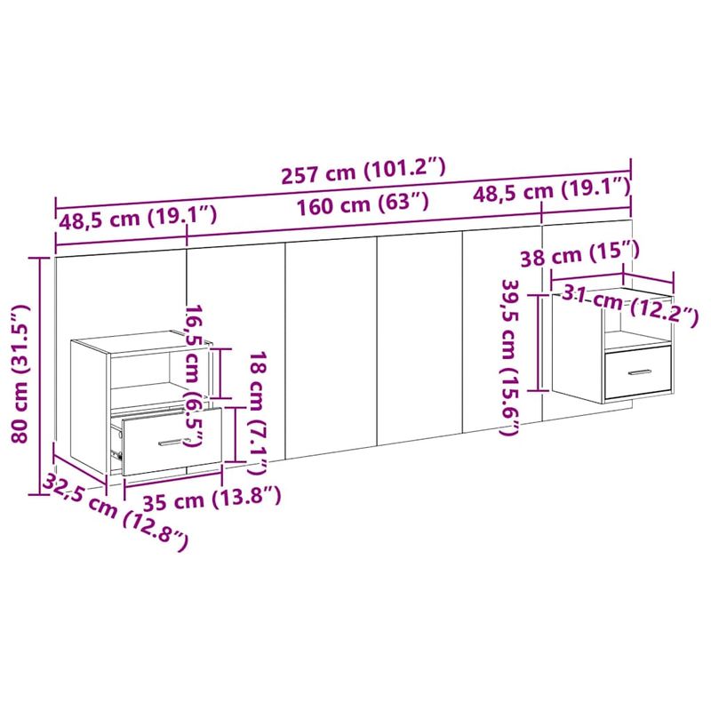 Casa si Gradina - Mobilier - Paturi si accesorii - Accesorii paturi - Tablie de pat LED Design Linii Crem 200 cm Tesatura - Infinity.ro