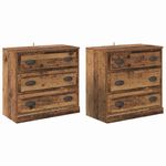 Casa si Gradina - Mobilier - Comode si corpuri - Comode - Bufeturi 2 pcs Lemn Vechi 70 x 35,5 x 67,5 cm Lemn compozit - Infinity.ro