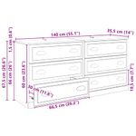 Casa si Gradina - Mobilier - Comode si corpuri - Comode - Bufeturi 2 pcs Lemn Vechi 70 x 35,5 x 67,5 cm Lemn compozit - Infinity.ro