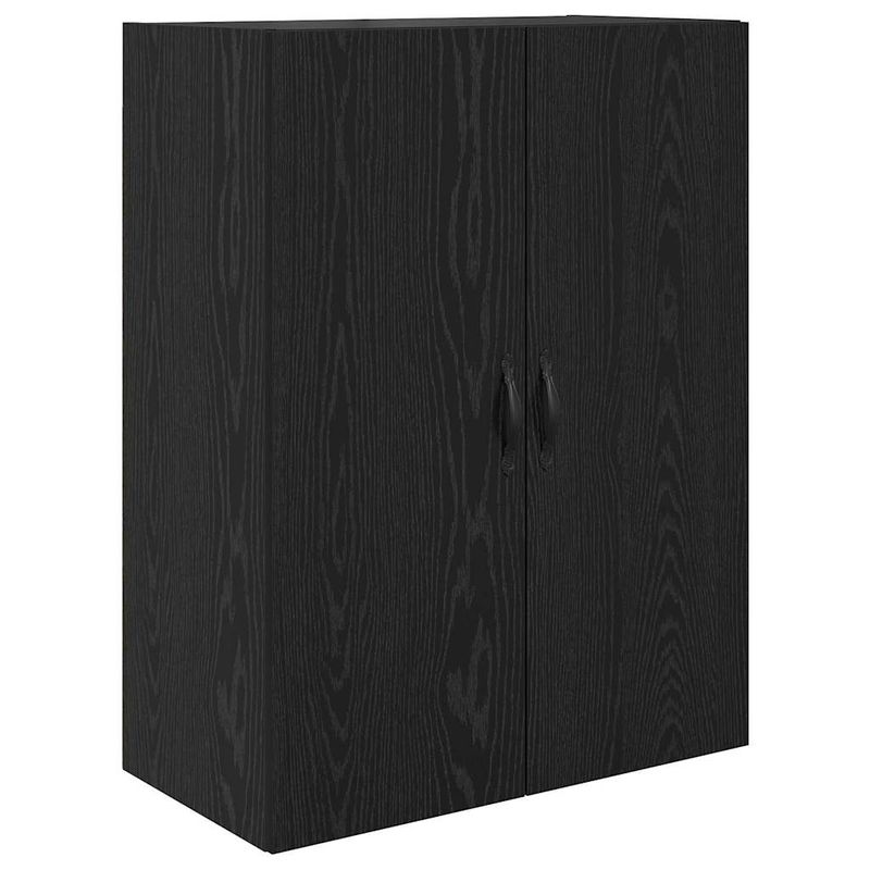 Casa si Gradina - Mobilier - Comode si corpuri - Comode - Bufet Pe perete 2 pcs Stejar Negru Lemn compozit - Infinity.ro