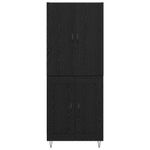 Casa si Gradina - Mobilier - Comode si corpuri - Comode - Bufet Pe perete 2 pcs Stejar Negru Lemn compozit - Infinity.ro