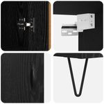 Casa si Gradina - Mobilier - Comode si corpuri - Comode - Bufet Pe perete 2 pcs Stejar Negru Lemn compozit - Infinity.ro