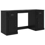 Casa si Gradina - Mobilier - Mese si birouri - Birouri - Birou cu dulap Stejar Negru 154,5 x 50 x 75 cm Lemn compozit - Infinity.ro