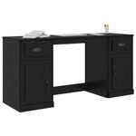 Casa si Gradina - Mobilier - Mese si birouri - Birouri - Birou cu dulap Stejar Negru 154,5 x 50 x 75 cm Lemn compozit - Infinity.ro
