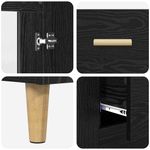 Casa si Gradina - Mobilier - Comode si corpuri - Comode - Bufet Pe perete cu sertar 2 pcs Stejar Negru Lemn compozit - Infinity.ro