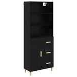 Casa si Gradina - Mobilier - Comode si corpuri - Corpuri bucatarie - Bufet 2 pcs Stejar Negru 69,5 x 34 x 180 cm Lemn compozit - Infinity.ro