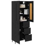 Casa si Gradina - Mobilier - Comode si corpuri - Corpuri bucatarie - Bufet 2 pcs Stejar Negru 69,5 x 34 x 180 cm Lemn compozit - Infinity.ro