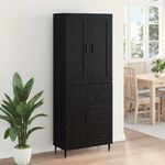 Casa si Gradina - Mobilier - Comode si corpuri - Corpuri bucatarie - Bufet 2 pcs Stejar Negru 69,5 x 34 x 180 cm Lemn compozit - Infinity.ro