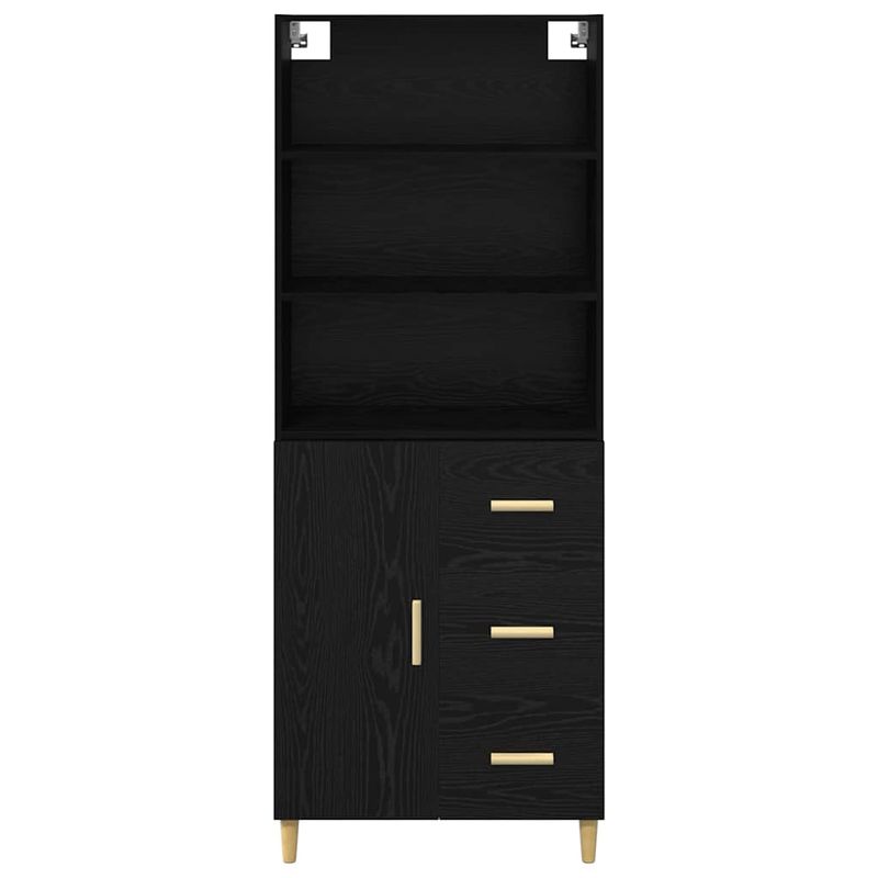 Casa si Gradina - Mobilier - Comode si corpuri - Corpuri bucatarie - Bufet 2 pcs Stejar Negru 69,5 x 34 x 180 cm Lemn compozit - Infinity.ro