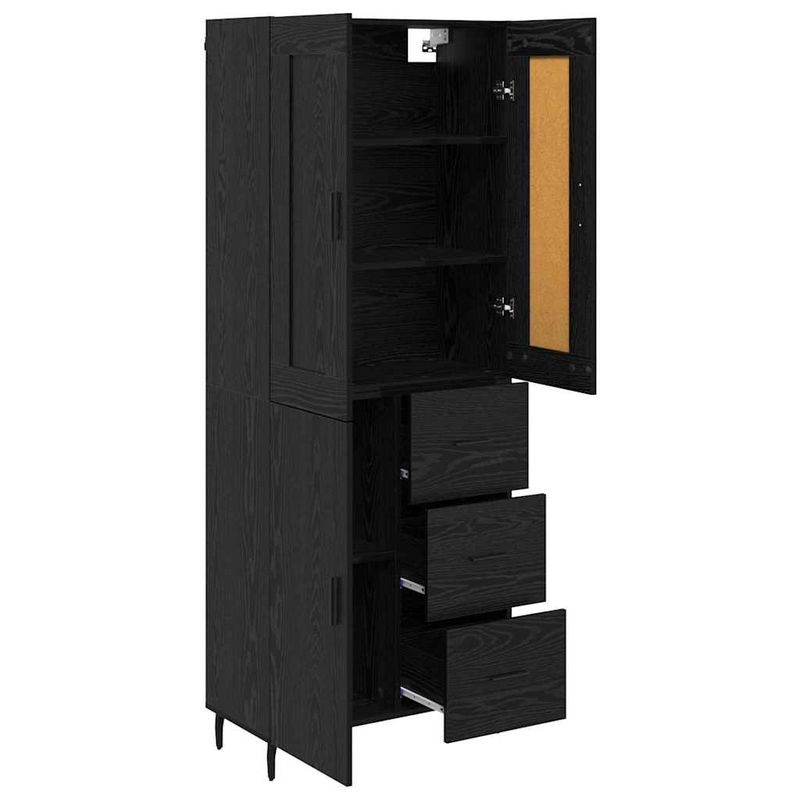 Casa si Gradina - Mobilier - Comode si corpuri - Corpuri bucatarie - Bufet 2 pcs Stejar Negru 69,5 x 34 x 180 cm Lemn compozit - Infinity.ro