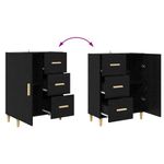 Casa si Gradina - Mobilier - Comode si corpuri - Corpuri bucatarie - Bufet 2 pcs Stejar Negru 69,5 x 34 x 180 cm Lemn compozit - Infinity.ro