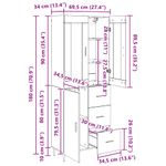 Casa si Gradina - Mobilier - Comode si corpuri - Corpuri bucatarie - Bufet 2 pcs Stejar Negru 69,5 x 34 x 180 cm Lemn compozit - Infinity.ro