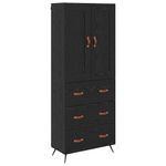 Casa si Gradina - Mobilier - Comode si corpuri - Corpuri bucatarie - Bufet cu sertar Stejar Negru 69,5 x 34 x 180 cm Lemn compozit - Infinity.ro