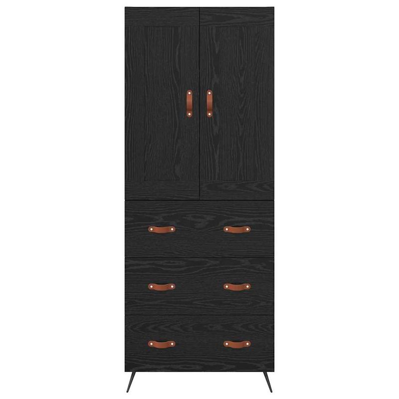 Casa si Gradina - Mobilier - Comode si corpuri - Corpuri bucatarie - Bufet cu sertar Stejar Negru 69,5 x 34 x 180 cm Lemn compozit - Infinity.ro