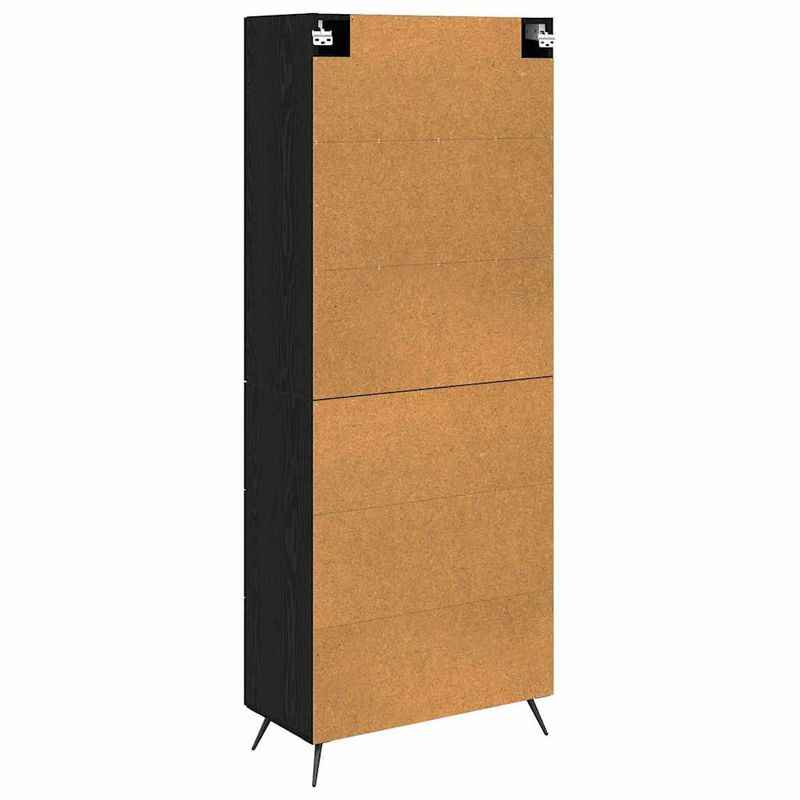 Casa si Gradina - Mobilier - Comode si corpuri - Corpuri bucatarie - Bufet cu sertar Stejar Negru 69,5 x 34 x 180 cm Lemn compozit - Infinity.ro