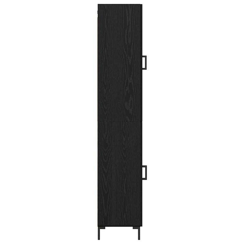 Casa si Gradina - Mobilier - Comode si corpuri - Comode - Bufet Pe perete 2 pcs Stejar Negru Lemn compozit - Infinity.ro