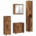 Casa si Gradina - Mobilier - Seturi de mobilier - Seturi baie - Set de mobilier pentru baie 4 pcs Lemn Vechi Lemn compozit - Infinity.ro
