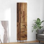 Casa si Gradina - Mobilier - Comode si corpuri - Corpuri bucatarie - Bufet cu sertar Lemn vechi 69,5 x 34 x 180 cm Lemn compozit - Infinity.ro