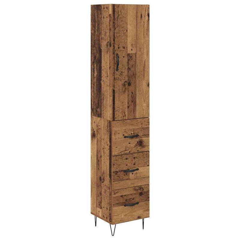 Casa si Gradina - Mobilier - Comode si corpuri - Corpuri bucatarie - Bufet cu sertar Lemn vechi 69,5 x 34 x 180 cm Lemn compozit - Infinity.ro