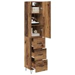 Casa si Gradina - Mobilier - Comode si corpuri - Corpuri bucatarie - Bufet cu sertar Lemn vechi 69,5 x 34 x 180 cm Lemn compozit - Infinity.ro