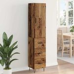 Casa si Gradina - Mobilier - Comode si corpuri - Corpuri bucatarie - Bufet cu sertar Lemn vechi 69,5 x 34 x 180 cm Lemn compozit - Infinity.ro
