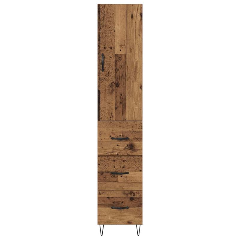 Casa si Gradina - Mobilier - Comode si corpuri - Corpuri bucatarie - Bufet cu sertar Lemn vechi 69,5 x 34 x 180 cm Lemn compozit - Infinity.ro