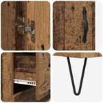 Casa si Gradina - Mobilier - Comode si corpuri - Corpuri bucatarie - Bufet cu sertar Lemn vechi 69,5 x 34 x 180 cm Lemn compozit - Infinity.ro