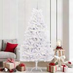 Casa si Gradina - Decoratiuni - Decoratiuni de sezon - Brad de Craciun artificial cu ramuri articulare Alb 210 cm - Infinity.ro