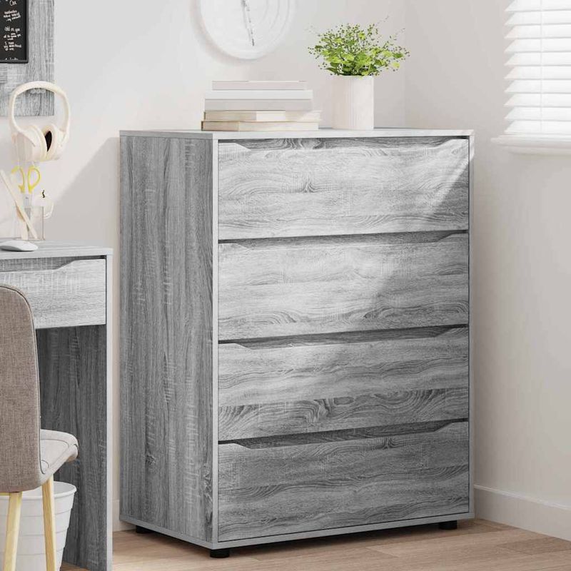 Casa si Gradina - Mobilier - Dulapuri si sifoniere - Dulapuri - Dulapuri de depozitare 2 pcs Gri Sonoma 80 x 48 x 105 cm - Infinity.ro