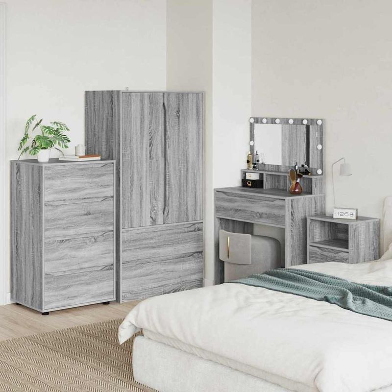 Casa si Gradina - Mobilier - Dulapuri si sifoniere - Dulapuri - Dulapuri de depozitare 2 pcs Gri Sonoma 60 x 48 x 105 cm - Infinity.ro