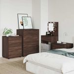 Casa si Gradina - Mobilier - Dulapuri si sifoniere - Dulapuri - Dulapuri de depozitare 2 pcs Stejar inchis 80 x 48 x 105 cm - Infinity.ro