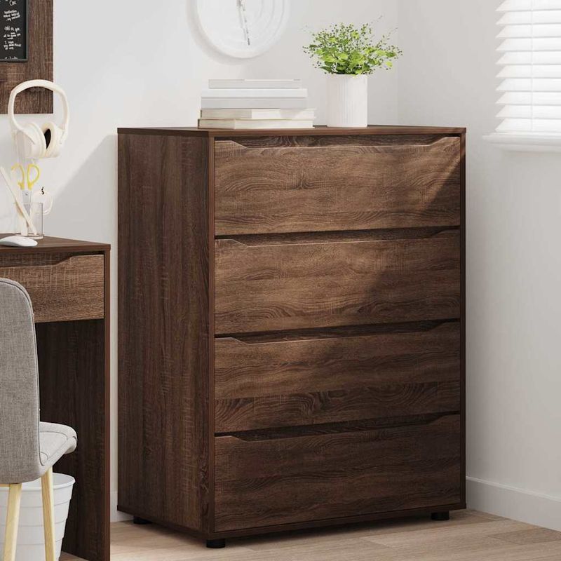 Casa si Gradina - Mobilier - Dulapuri si sifoniere - Dulapuri - Dulapuri de depozitare 2 pcs Stejar inchis 80 x 48 x 105 cm - Infinity.ro
