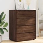 Casa si Gradina - Mobilier - Dulapuri si sifoniere - Dulapuri - Dulapuri de depozitare 2 pcs Stejar inchis 80 x 48 x 105 cm - Infinity.ro