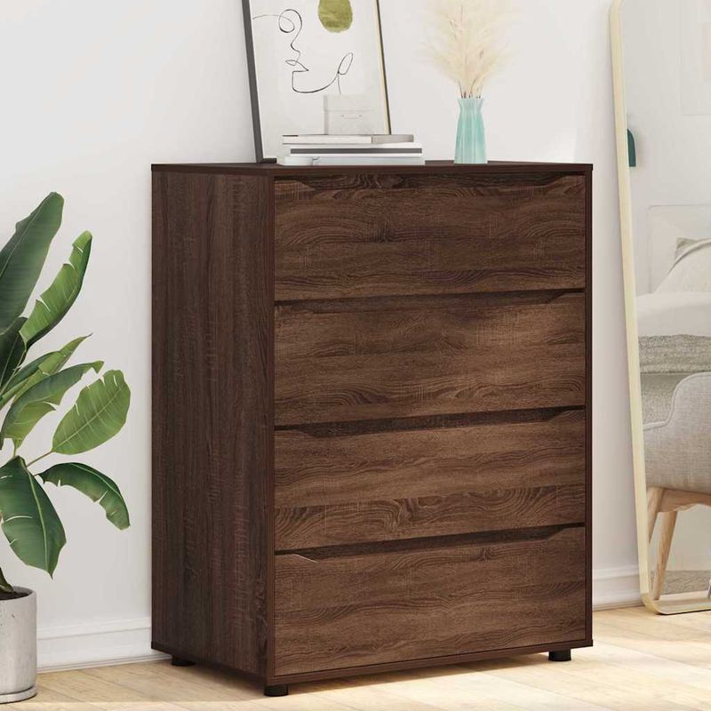 Casa si Gradina - Mobilier - Dulapuri si sifoniere - Dulapuri - Dulapuri de depozitare 2 pcs Stejar inchis 80 x 48 x 105 cm - Infinity.ro