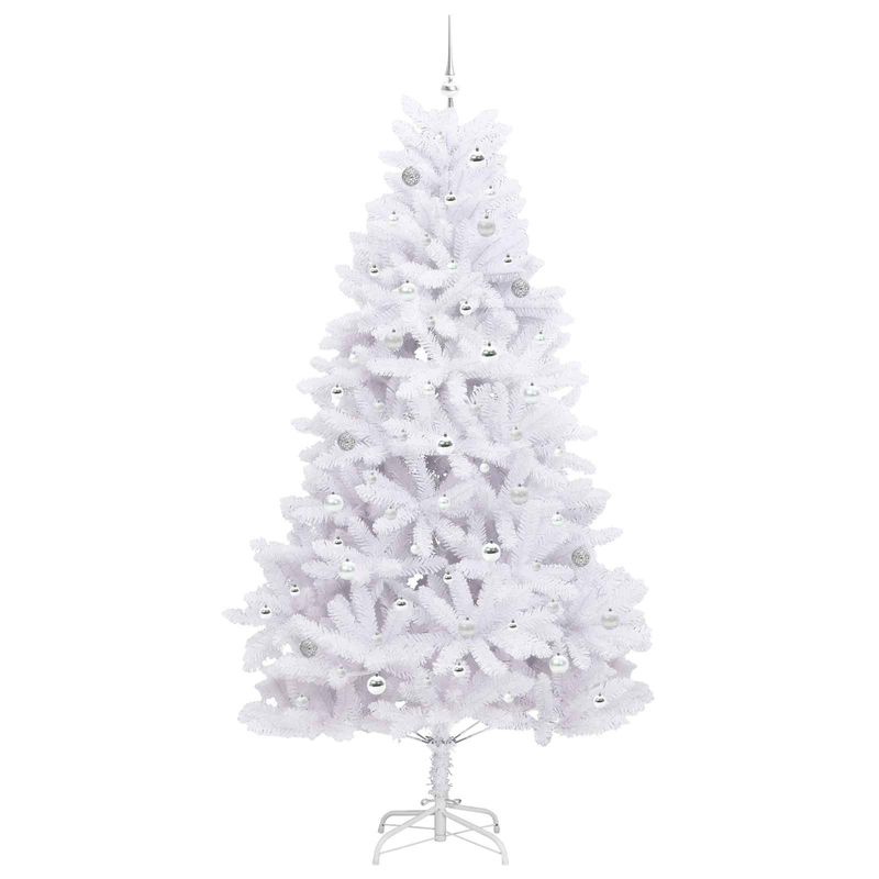 Casa si Gradina - Decoratiuni - Decoratiuni de sezon - Brad de Craciun artificial cu ramuri articulare Alb 240 cm - Infinity.ro