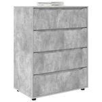 Casa si Gradina - Mobilier - Dulapuri si sifoniere - Dulapuri - Dulapuri de depozitare 2 pcs Gri din beton 80 x 48 x 105 cm - Infinity.ro