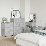 Casa si Gradina - Mobilier - Dulapuri si sifoniere - Dulapuri - Dulapuri de depozitare 2 pcs Gri din beton 80 x 48 x 105 cm - Infinity.ro